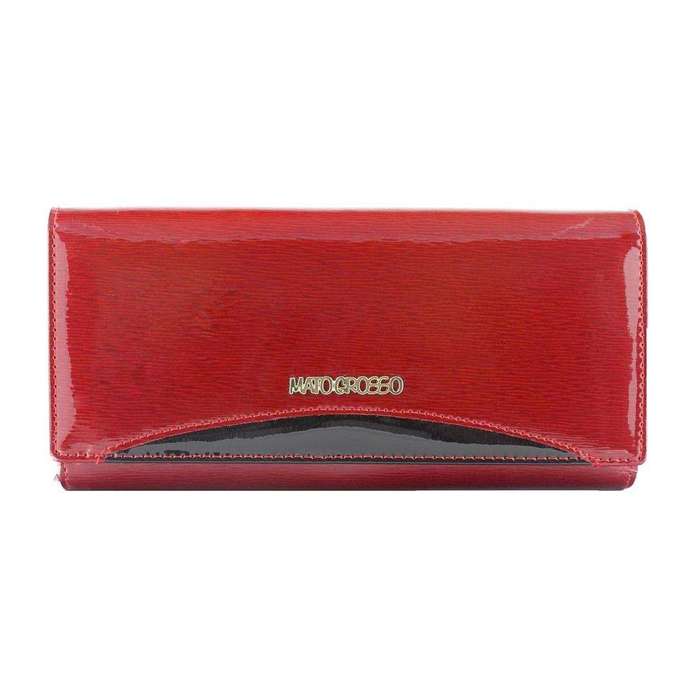 Damski portfel skórzany duży  Mato Grosso 0637-416 RFID czerwony