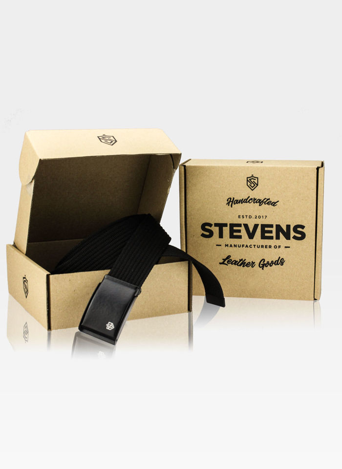 Pasek parciany do spodni marki Stevens w komplecie z pudełkiem