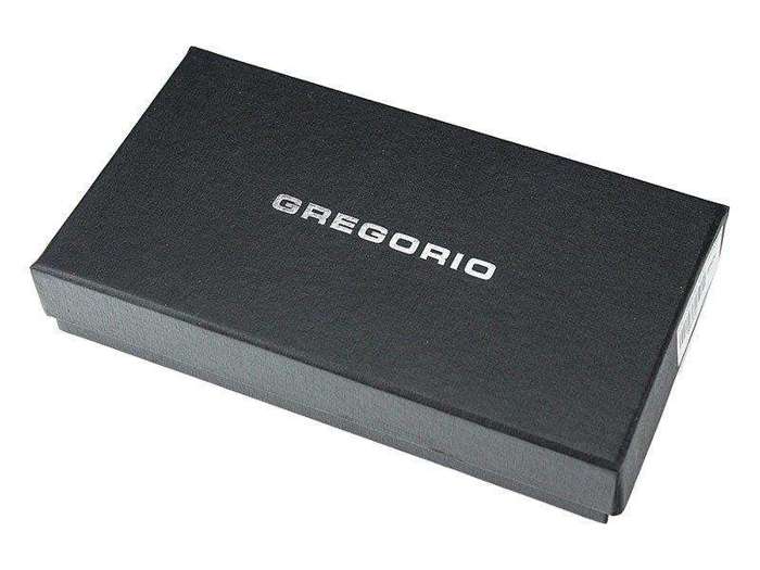 Portfel Damski Gregorio GF109 Skóra Naturalna Zielony Poziomy Duży RFID Secure