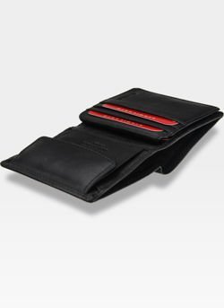  Skórzany portfel męski Pionowy Pierre Cardin Tilak51 1812 RFID Czarny