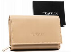 Duży, skórzany portfel damski na zatrzask 4U Cavaldi